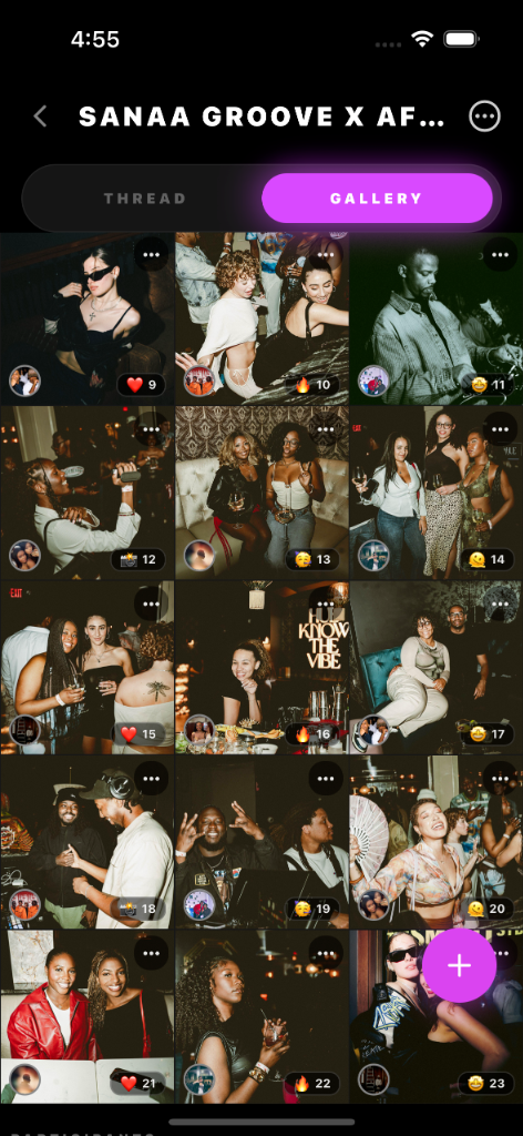 Shared event gallery